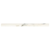 American Olean Genuine Stone Calacatta Gold Honed Marble Pencil Liner Tile, 1/2-in x 12-in