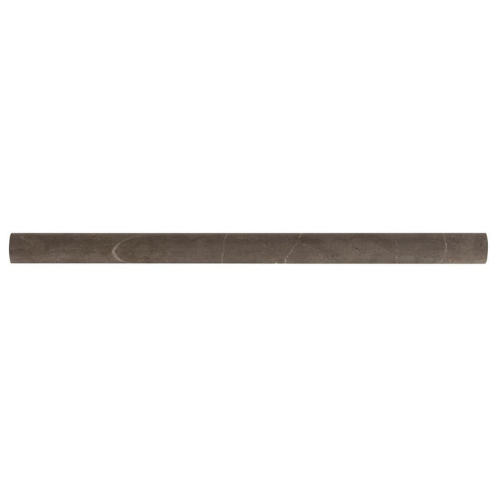 American Olean Genuine Stone Espresso Marble Pencil Liner Tile, Honed (1/2-in x 12-in)