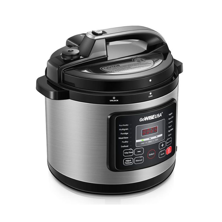 6 Qt. Stainless Steel Electric Pressure Cooker with Stainless Steel Pot