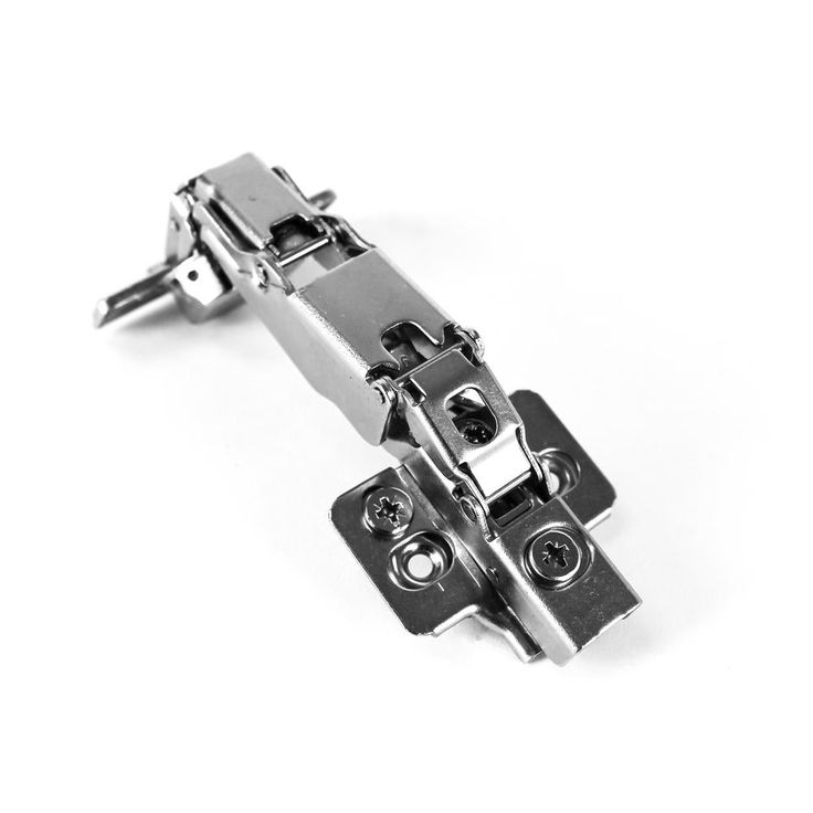 165-Degree 35 mm Full Overlay Soft Close Frameless Cabinet Door Hinges with Installation Screws (5-Pairs)