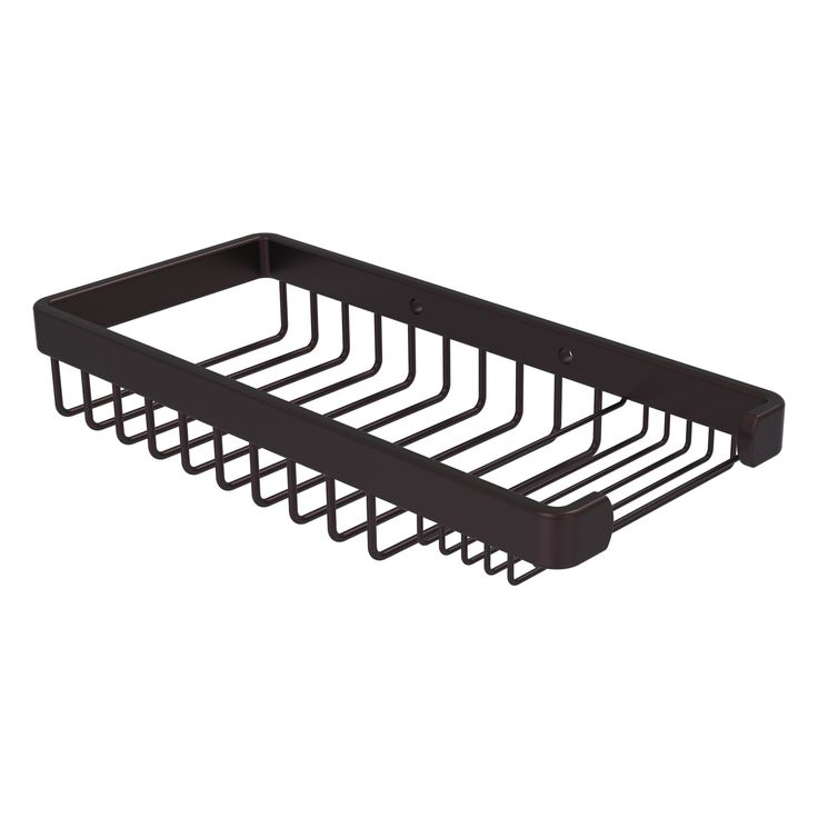 Allied Brass Rectangular Combination Shower Basket in Polished Brass