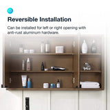 Home Decorators Collection Kordite 42 in. W x 7 in. D x 24 in. H Rectangular Surface Mount Almond Latte Medicine Cabinet with Mirror