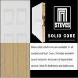 30 in. x 80 in. Modern Full Lite Solid Core Pine Reed Glass Interior Door Slab - Super Arbor