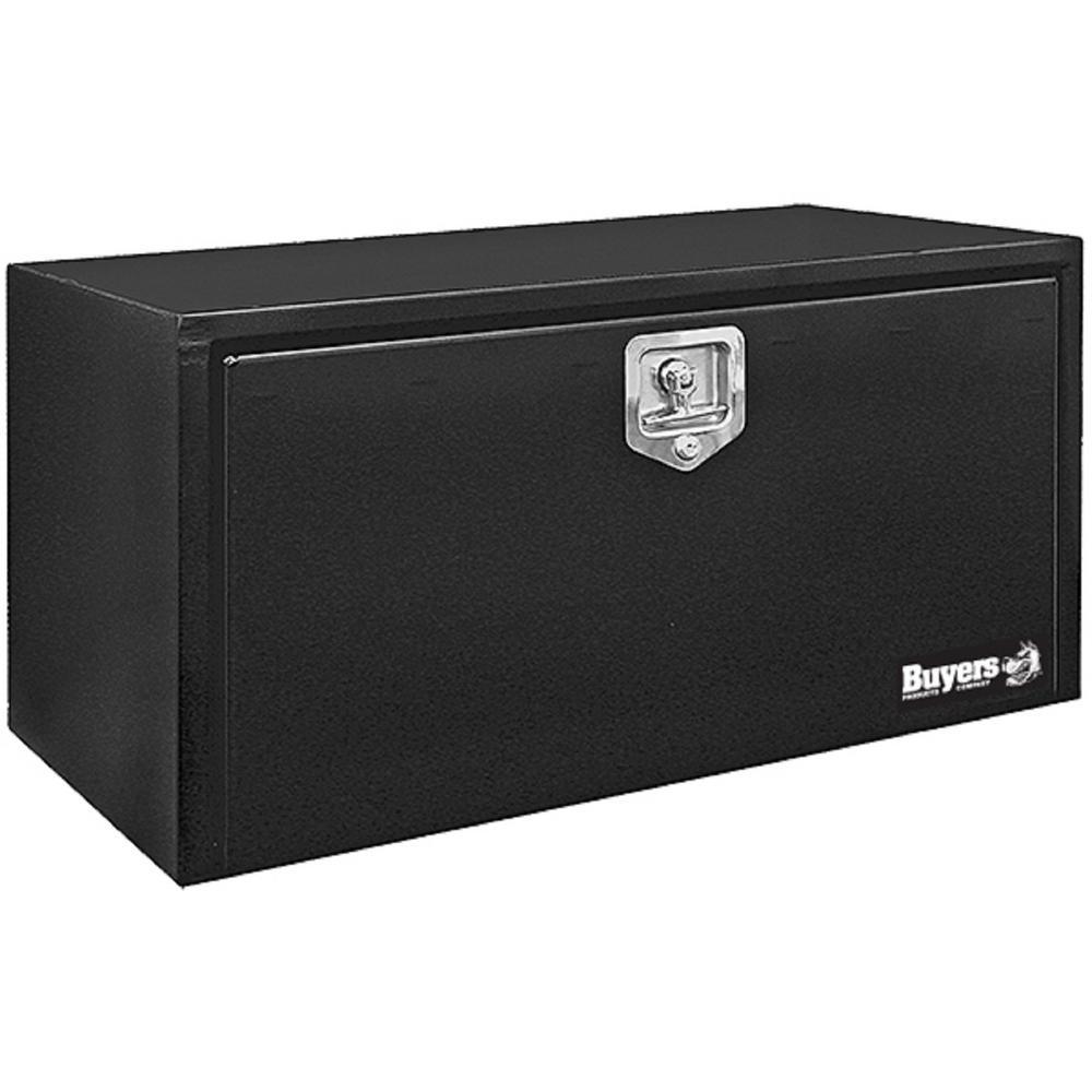 14 in. x 16 in. x 24 in. Gloss Black Steel Underbody Truck Tool Box - Super Arbor