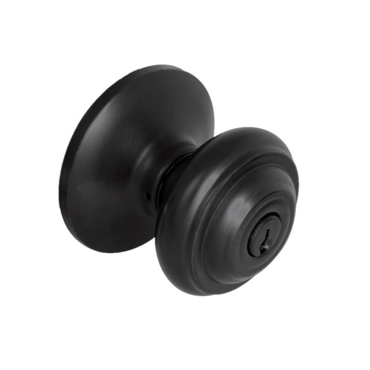 Madrid Matte Black Keyed Entry Door Knob