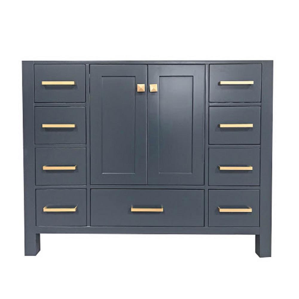 Cambridge 42 in. W Vanity Cabinet Only in White - Super Arbor