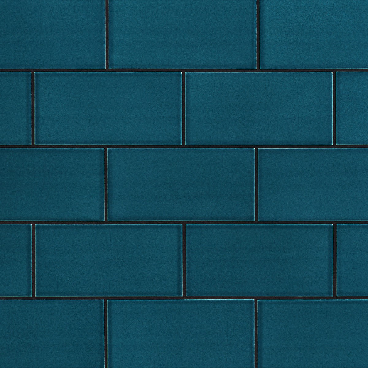Seaside Marine Blue 4x8 Crackled Glossy Ceramic Tile - Lux Tile