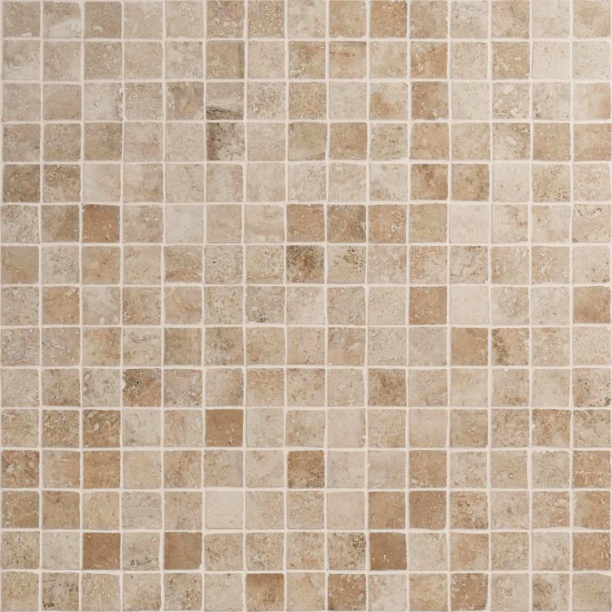 Seville Delfi Beige 2x2 Porcelain Mosaic Tile - Travertine Look