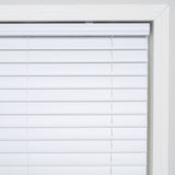 Project Source Premium 2-in Slat Width 27-in x 64-in Cordless White Vinyl Room Darkening Plantation Blinds