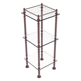 Allied Brass Antique Copper 3-Shelf Étagère, 14-in W x 38-in H x 14-in D