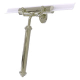 Allied Brass Polished Nickel Shower Squeegee with Wall Hook, 12-in Blade