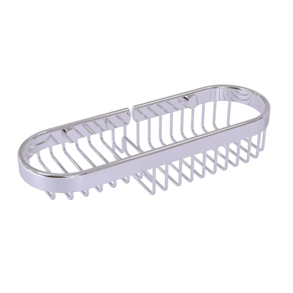 Allied Brass 2.2-in H Screw Mount Solid Brass Polished Chrome Hanging Shower Caddy