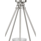 Progress Lighting Tiana 5-Light Brushed Nickel Coastal Chandelier