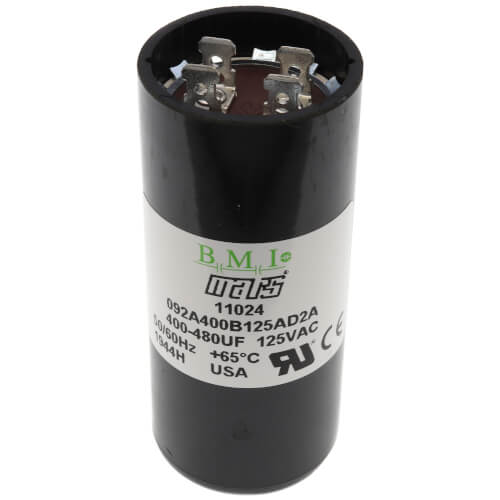 MARS 11024 capacitor - front view (Type: Capacitor; Voltage: 125v, 110v)