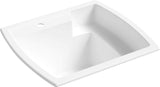 Sterling Latitude 22-in x 25-in White Utility Tub - Dual-Mount
