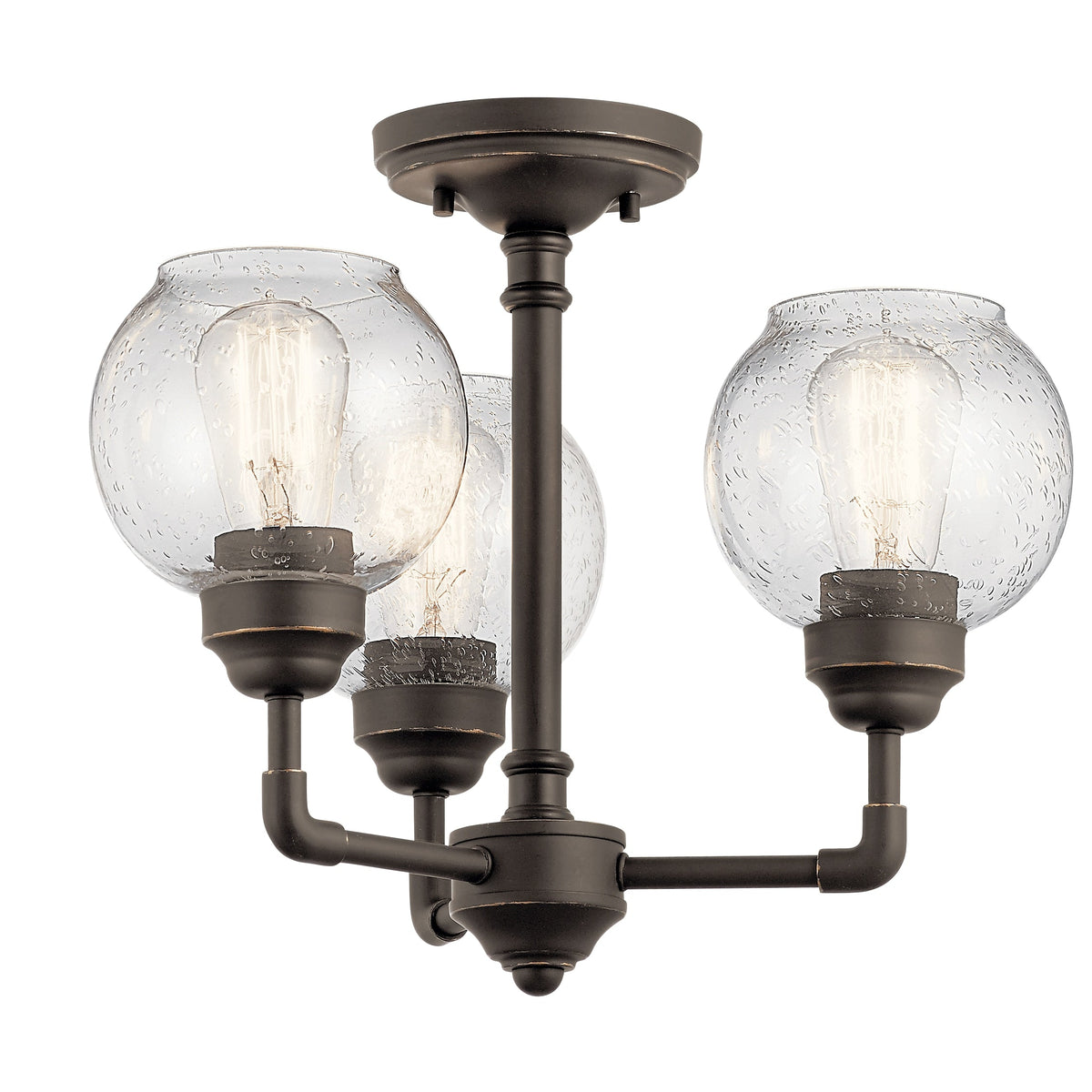 Kichler Niles 3-Light Bronze Transitional Chandelier