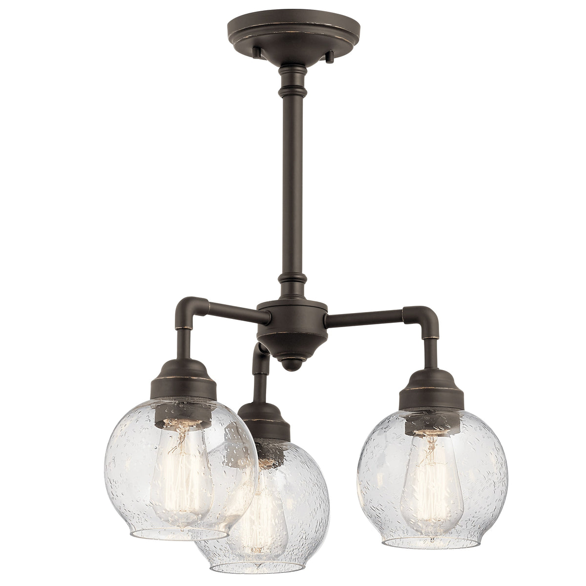 Kichler Niles 3-Light Bronze Transitional Chandelier
