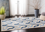 Safavieh Amherst Barkley 3 x 5 Ivory/Gold Indoor/Outdoor Abstract Mid-Century Modern Throw Rug