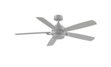 Fanimation Benito v2 52-in Matte White LED Indoor/Outdoor Ceiling Fan with Remote (5-Blade)