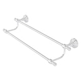 Allied Brass Retro Wave 36-in Double Matte White Wall Mount Double Towel Bar
