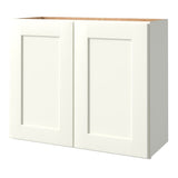 allen + roth Aveley 30-in W x 24.5-in H x 12-in D Linen Wall Fully Assembled Cabinet (Flat Panel Shaker Door Style)