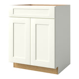 allen + roth Aveley 27-in W x 34.5-in H x 24-in D Linen Sink Base Fully Assembled Cabinet (Flat Panel Shaker Style)