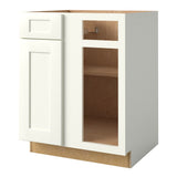 allen + roth Aveley 27-in W x 34.5-in H x 24-in D Linen Blind 1-Drawer Base Fully Assembled Cabinet (Flat Panel Shaker Style)