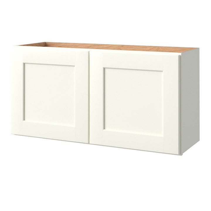 allen + roth Aveley 36-in W x 18.125-in H x 12-in D Linen Wall Fully Assembled Cabinet (Flat Panel Shaker Door Style)