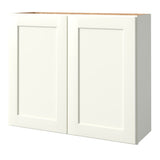 allen + roth Aveley 33-in W x 36.125-in H x 12-in D Linen Wall Fully Assembled Cabinet (Flat Panel Shaker Door Style)