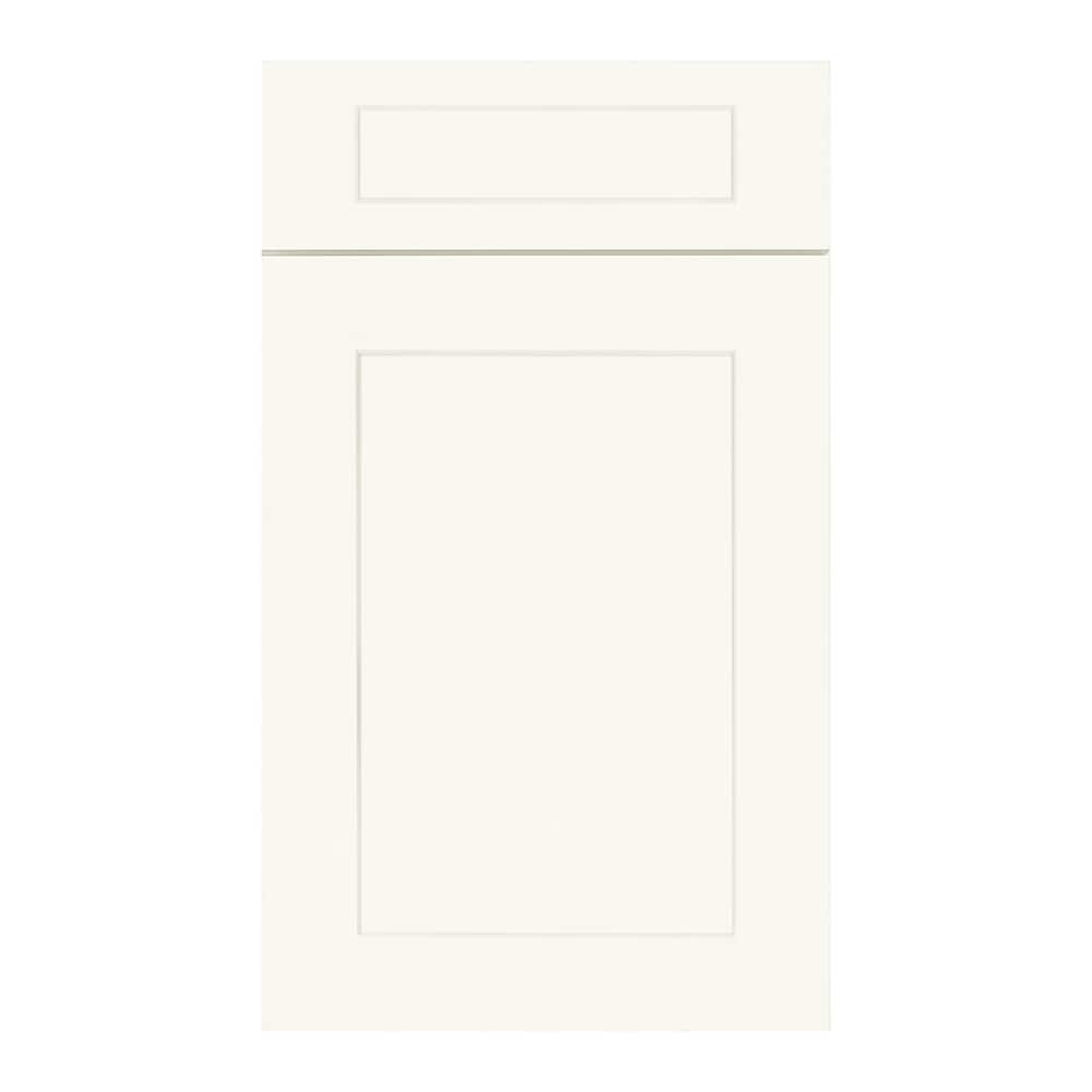 allen + roth Aveley 15-in W x 36.125-in H x 12-in D Linen Wall Fully Assembled Cabinet (Flat Panel Shaker Door Style)
