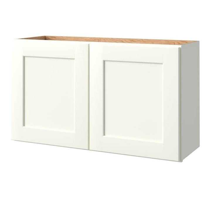 allen + roth Aveley 36-in W x 20.625-in H x 11-in D Linen Wall Fully Assembled Cabinet (Flat Panel Shaker Door Style)