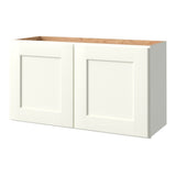 allen + roth Aveley 33-in W x 18.125-in H x 12-in D Linen Wall Fully Assembled Cabinet (Flat Panel Shaker Door Style)