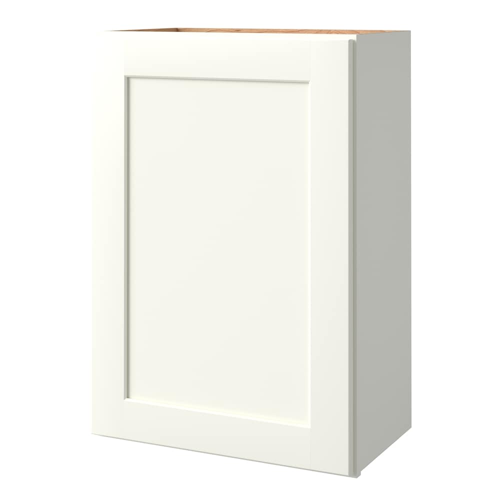 allen + roth Aveley 21-in W x 30.125-in H x 12-in D Linen Wall Fully Assembled Cabinet (Flat Panel Shaker Door Style)