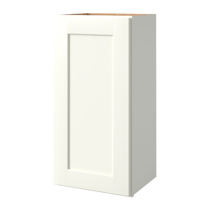 allen + roth Aveley 15-in W x 36.125-in H x 12-in D Linen Wall Fully Assembled Cabinet (Flat Panel Shaker Door Style)
