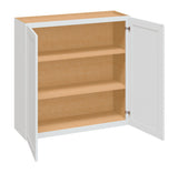 Diamond NOW Arcadia 36-in W x 36-in H x 12-in D White Wall Fully Assembled Cabinet (Recessed Panel Shaker Door Style)