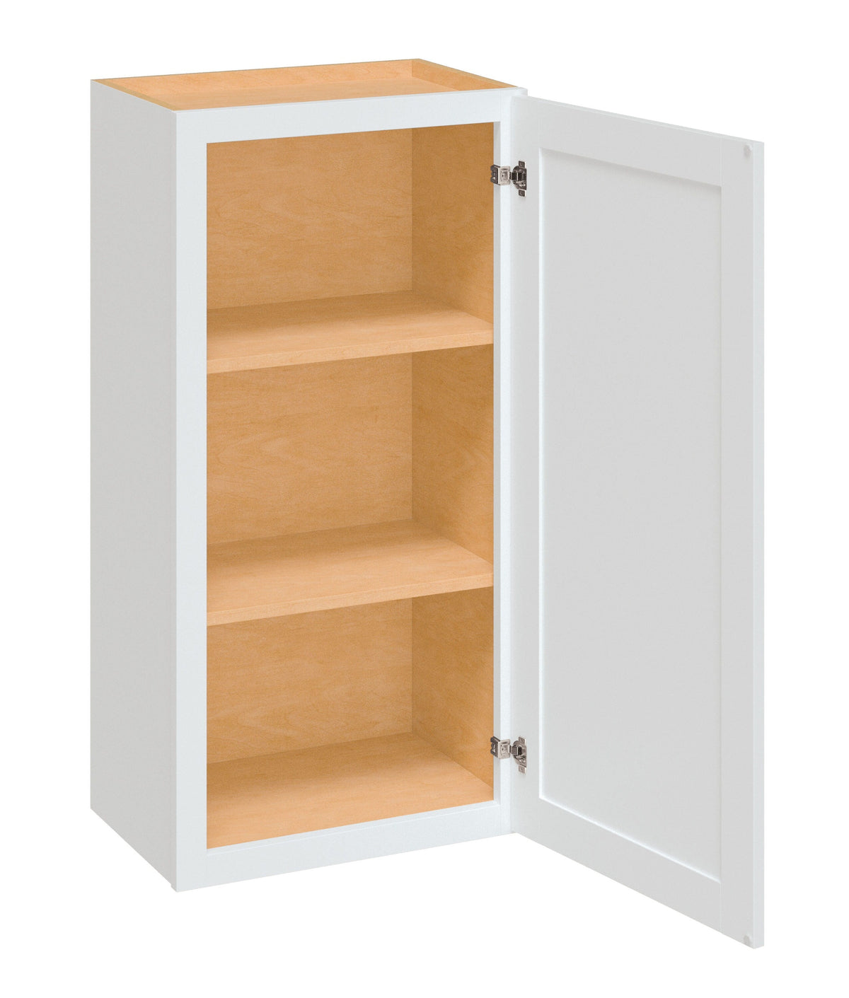 Diamond NOW Arcadia 18-in W x 36-in H x 12-in D White Wall Fully Assembled Cabinet (Recessed Panel Shaker Door Style)