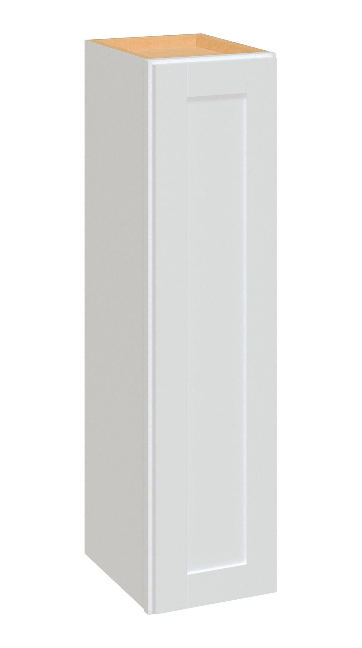 Diamond NOW Arcadia 9-in W x 36-in H x 12-in D White Wall Fully Assembled Cabinet (Recessed Panel Shaker Door Style)
