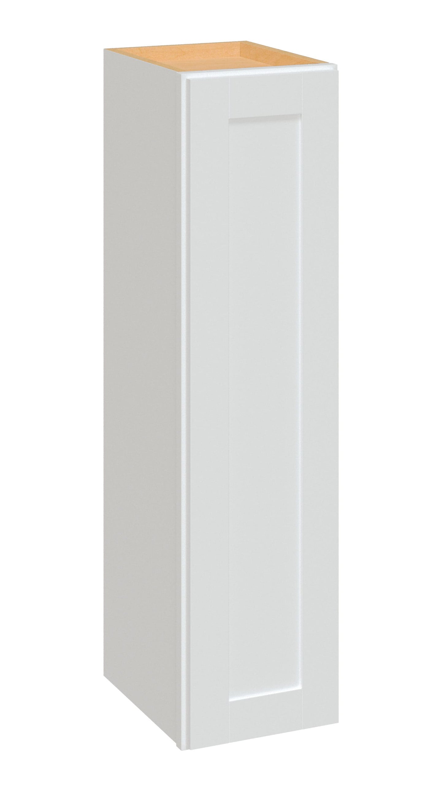 Diamond NOW Arcadia 9-in W x 36-in H x 12-in D White Wall Fully Assembled Cabinet (Recessed Panel Shaker Door Style)