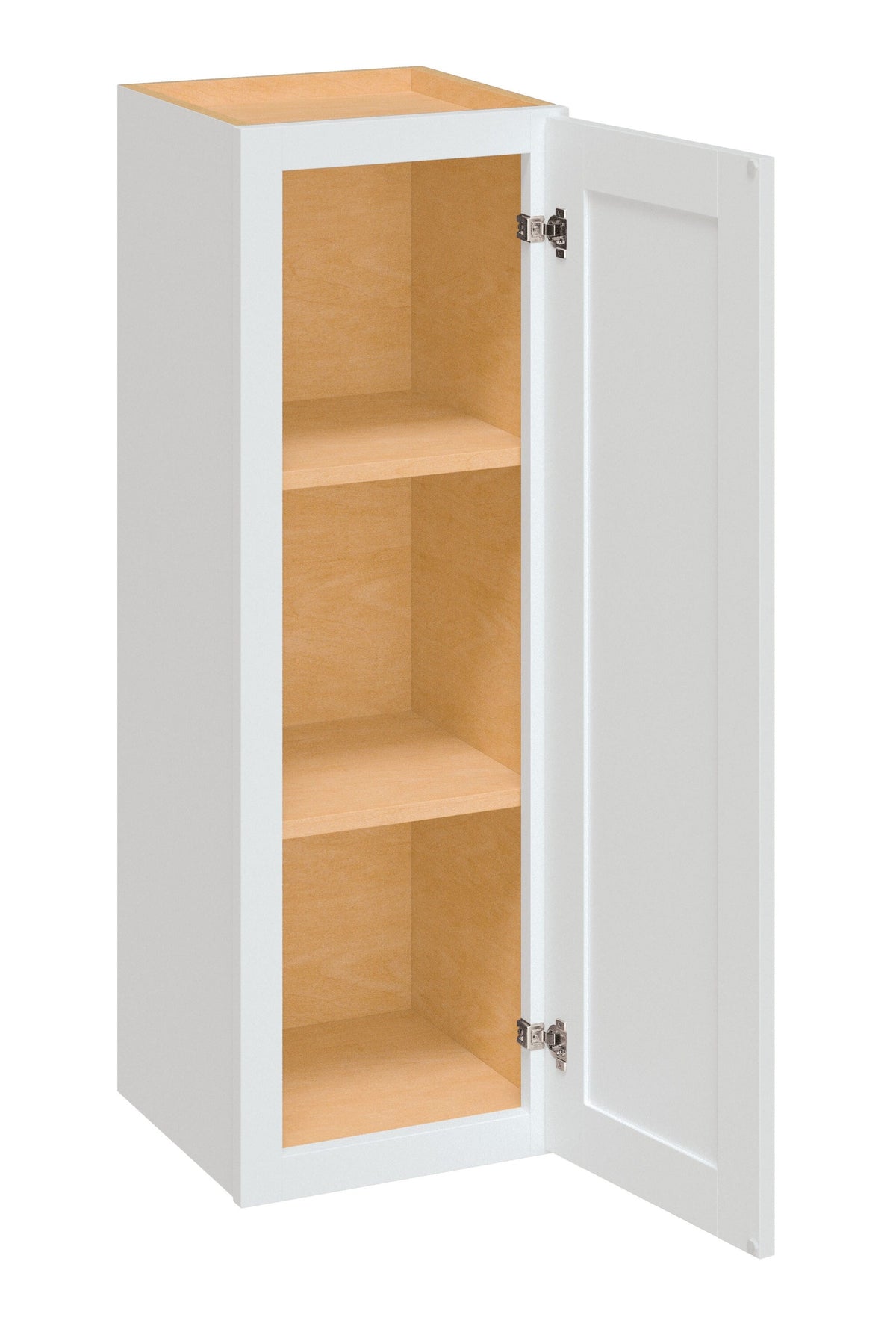 Diamond NOW Arcadia 12-in W x 36-in H x 12-in D White Wall Fully Assembled Cabinet (Recessed Panel Shaker Door Style)
