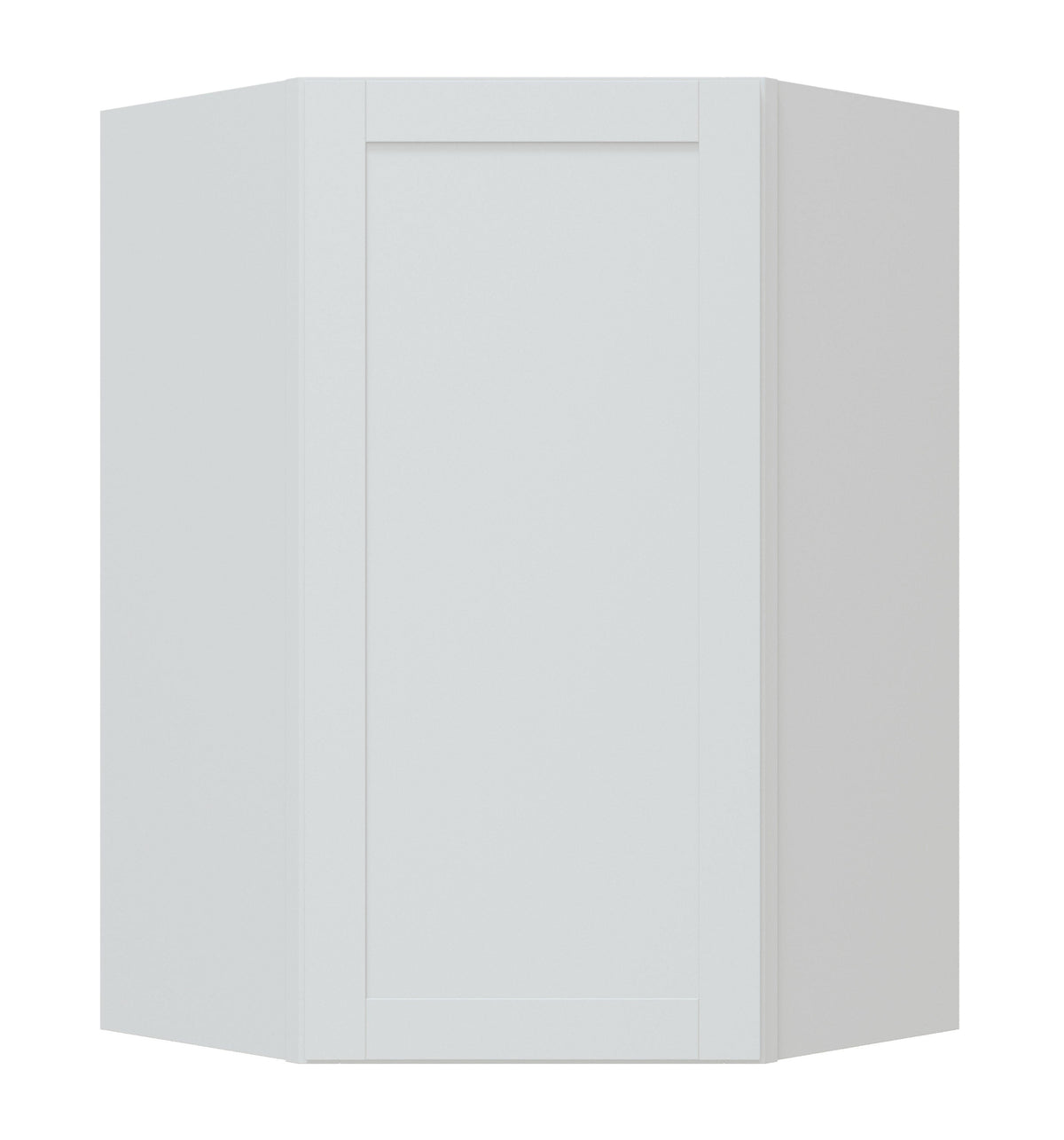 Diamond NOW Arcadia 12-in W x 36-in H x 24-in D White Diagonal Corner Wall Fully Assembled Cabinet (Recessed Panel Shaker Style)