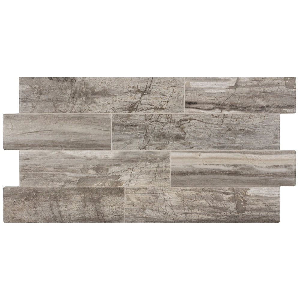 Elida Ceramica Natural Ledgewood Stone 13-in x 25-in Matte Porcelain Wood Look Wall Tile