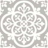 FloorPops Grey and White 2.76-mil x 12-in W x 12-in L Water Resistant Peel and Stick Vinyl Tile Flooring