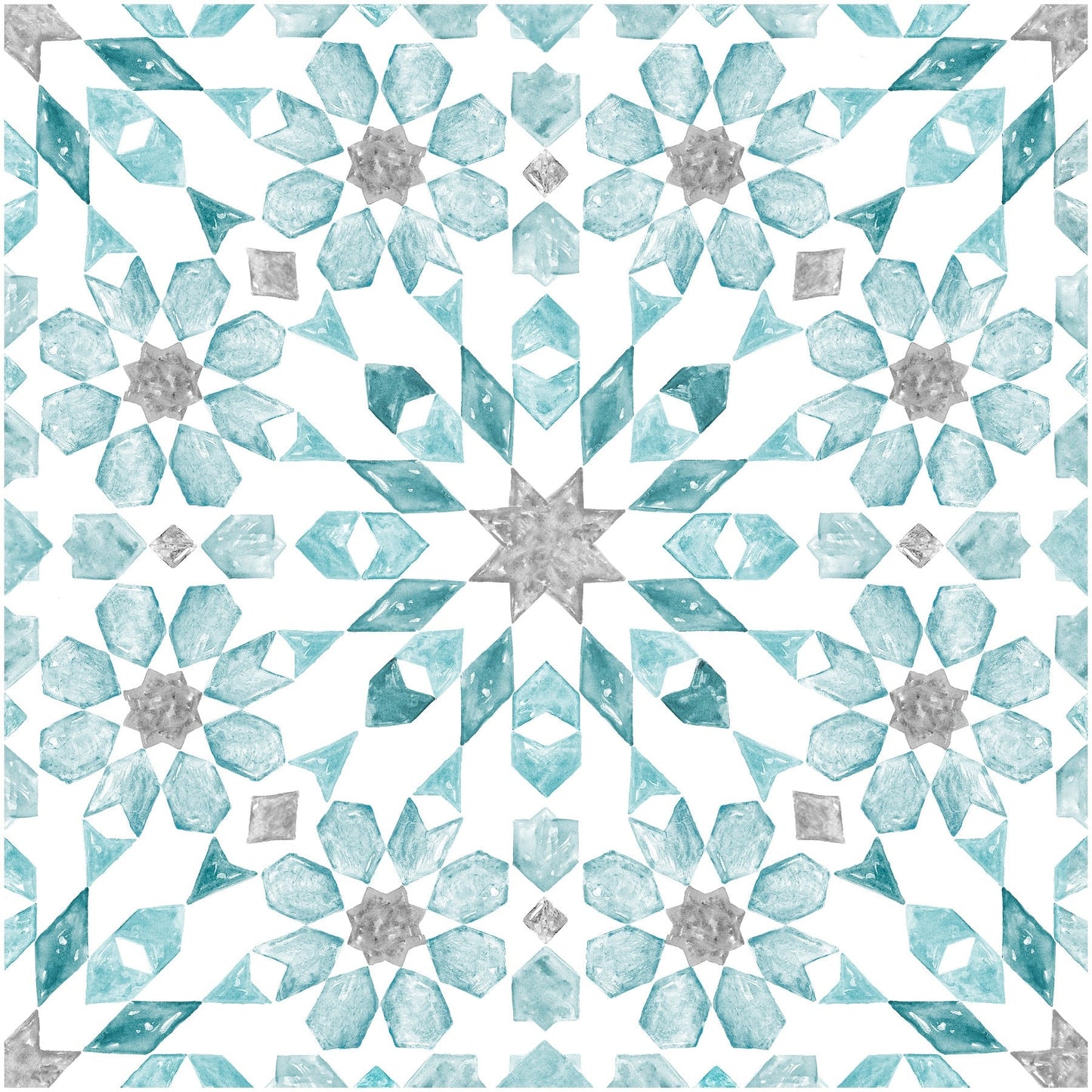 FloorPops Blue 12-in x 12-in Water-Resistant Peel and Stick Vinyl Tile Flooring, 20-sq ft Carton