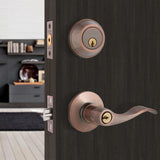 Jaen Double Cylinder Antique Copper Combo Set - Super Arbor