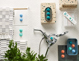 Aromatherapy 6-Spray Patterns 6.5 in. Tub Wall Mount Dual Shower Heads with INLY Capsules in Spot Resist Brushed Nickel