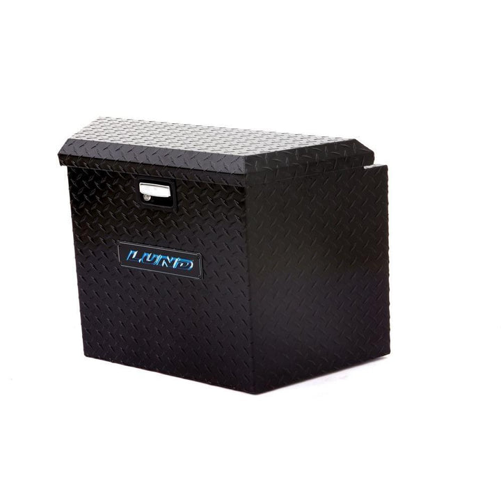 Lund 34 in Matte Black Aluminum  Trailer Tongue Truck Tool Box with mounting hardware and keys included - Super Arbor