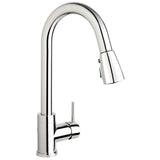 Keeney Polished Chrome 1-Handle Deck-Mount Pull-Down Kitchen Faucet with Deck Plate