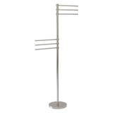 Allied Brass Satin Nickel Freestanding Towel Rack