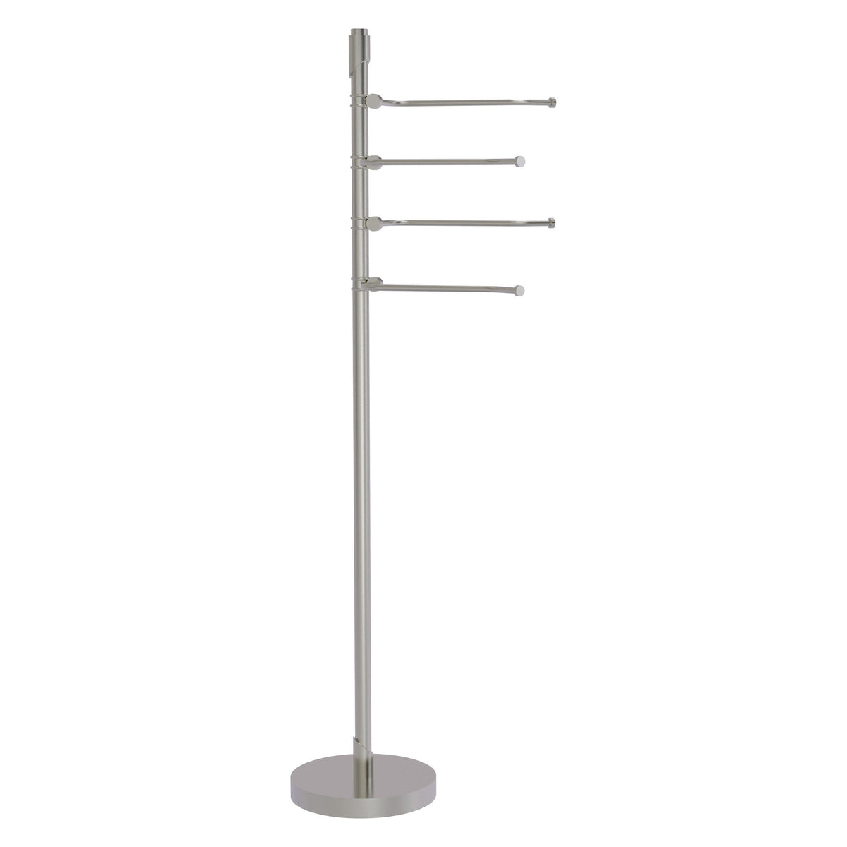 Allied Brass Tribecca Satin Nickel Freestanding Towel Rack