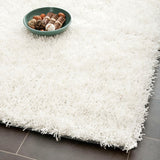 Safavieh New Orleans Shag 2 ft x 8 ft Off-White Indoor Solid Handcrafted Runner Rug